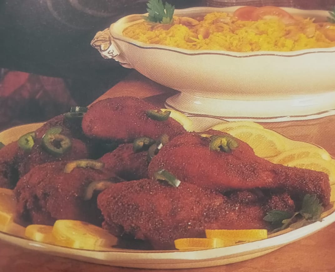 poulet tandoori et riz au safran